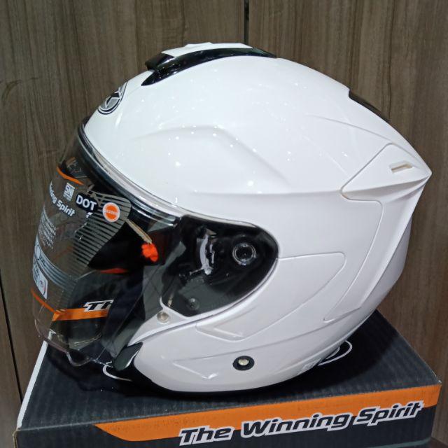 Helm Ink Dynamic Solid Polos-Putih