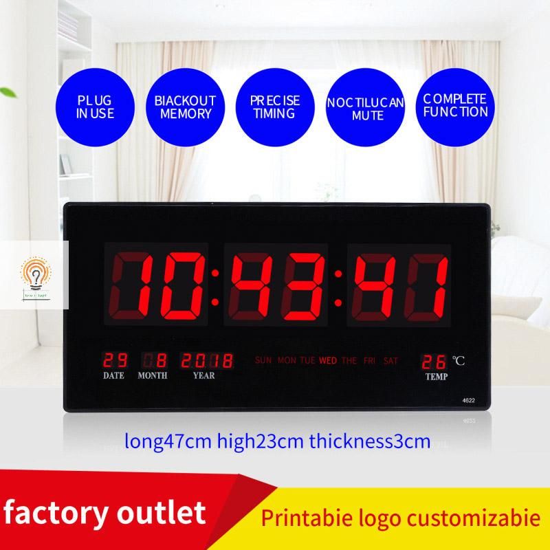 JAM Digital Clock / Jam Dinding Digital 4622 LED Merah/ Hijau /Biru