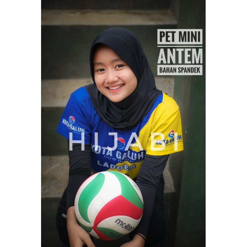 Hijab Instan Sport Pet Mini Antem Atau Pad Kecil Spandek