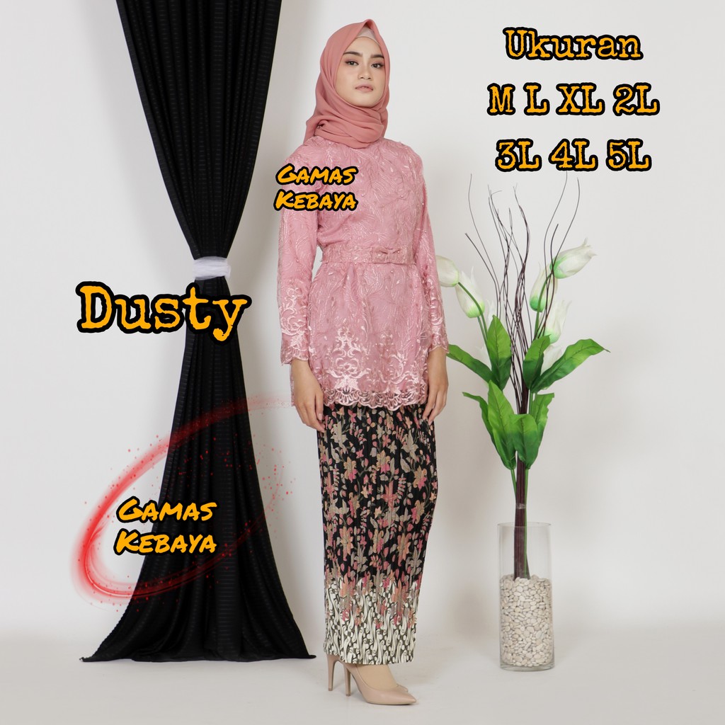 SETELAN KEBAYA CANTIKA SEMI TUNIK TILE MUTIARA/KEBAYA MODERN/KEBAYA BRUKAT/KEBAYA JUMB0/WISUDA/COD