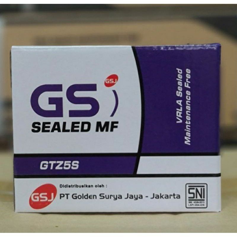 Aki Motor Honda Beat FI CW CBS CARBU KARBU GTZ5 GTZ5S GTZ 5S Accu Kering MF