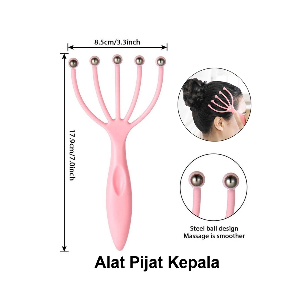 (VCM) Alat Refleksi Pijat Kepala Manual