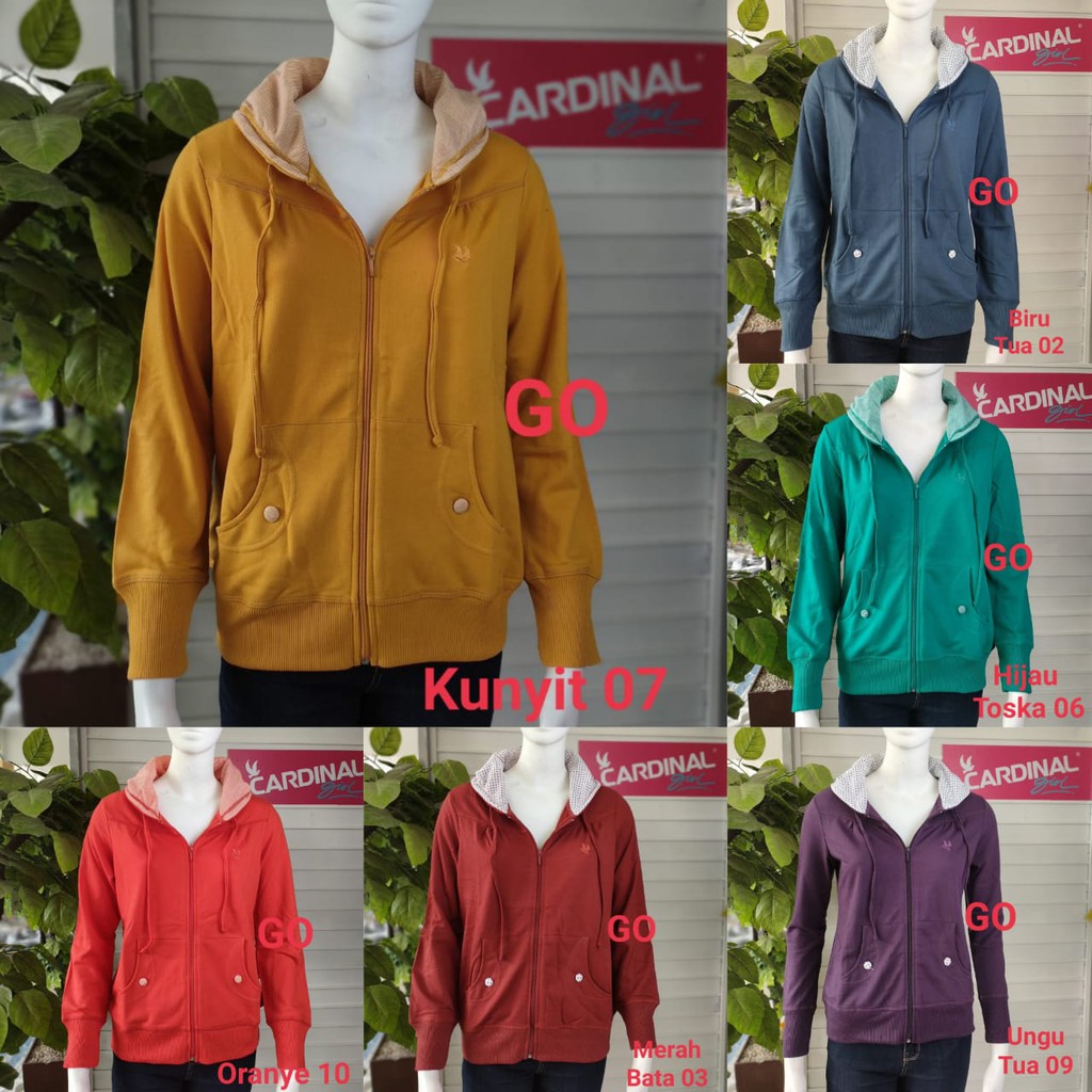 gof CARDINAL SWEATER GIRL 147 Pakaian Wanita Outerwear Jaket Cewek Sweater Katun Cardinal Original