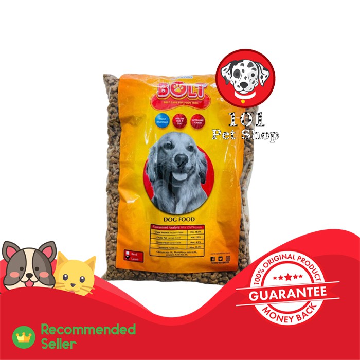 MAKANAN ANJING BOLT DOG LAMB 1KG