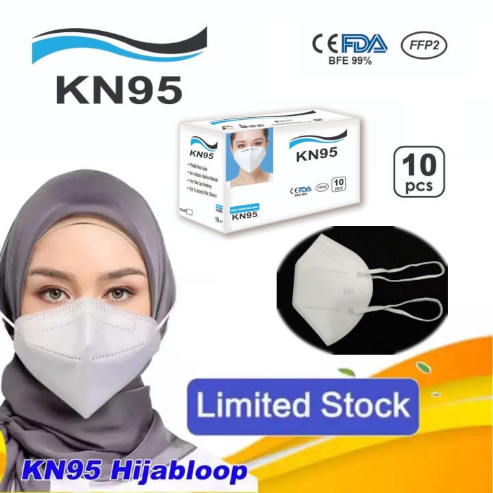 Masker Hijab KN95 Respirator 5 ply ANTI VIRUS