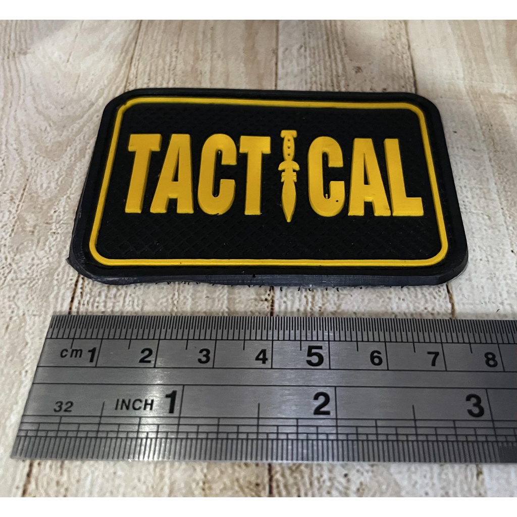 Patch Tactical - Patch Velcro Tatical - Prepetan Tactical Hitam - Velcro Karet