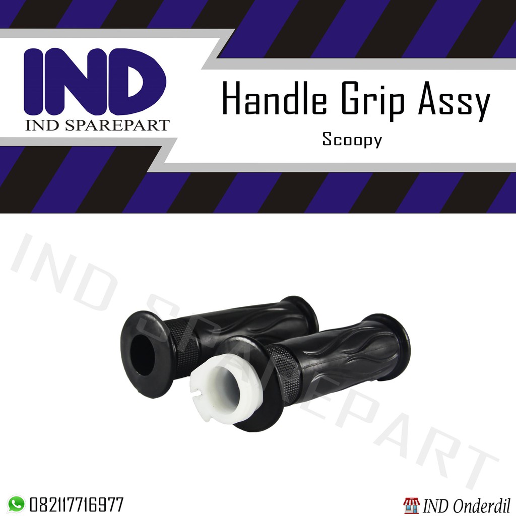 Handle-Hand Grip Fat Vat Pad Assy Handfat Handpad Handvat Handgrip Karet-Pipa-Slongsong Beat &amp; Vario &amp; Scoopy &amp; Spacy Set