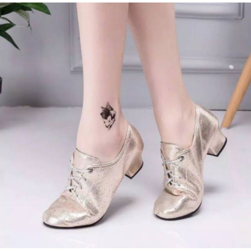 Sepatu Dansa Handmade Bahan Kulit Kambing Asli