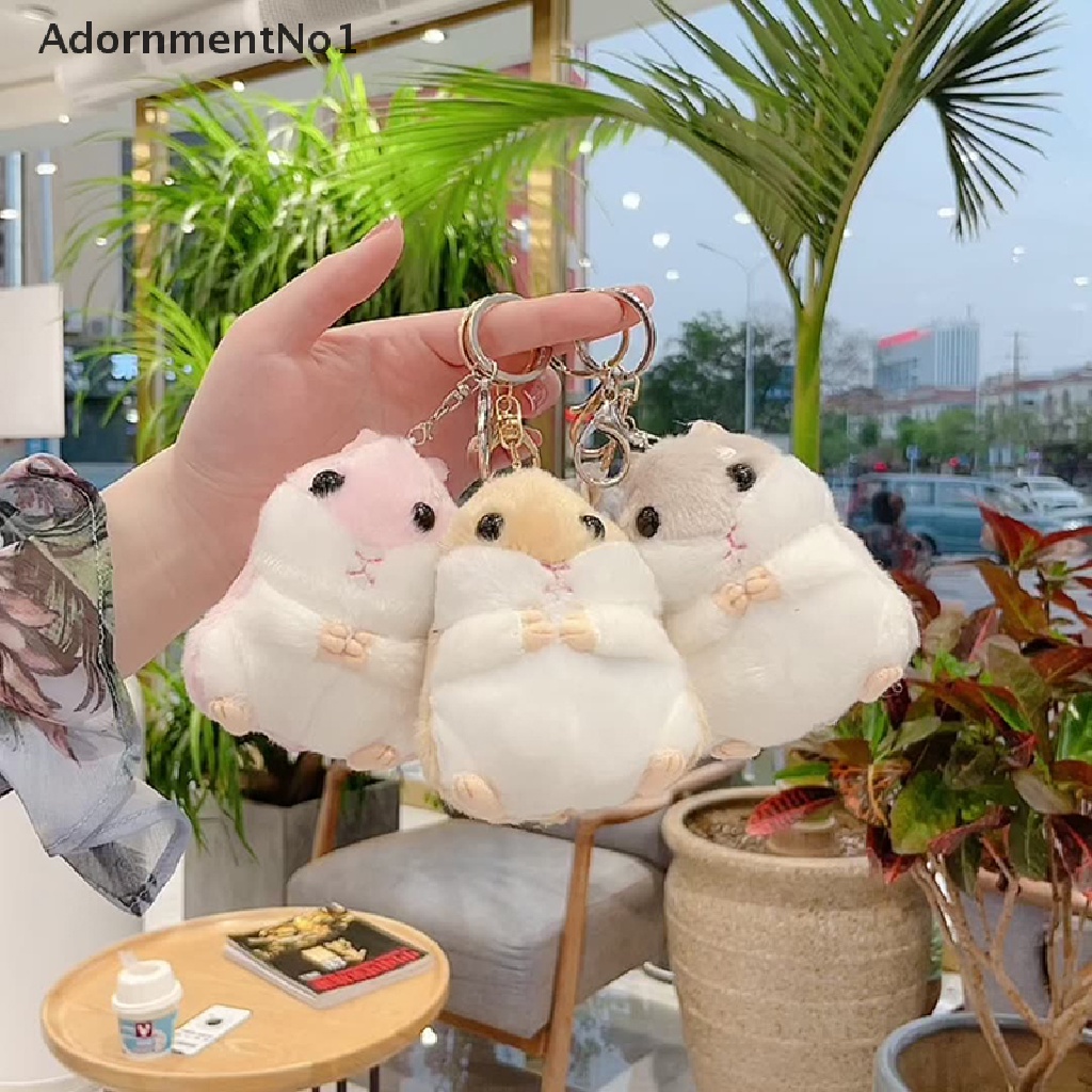 (AdornmentNo1) Gantungan Kunci Boneka hamster Bahan plush