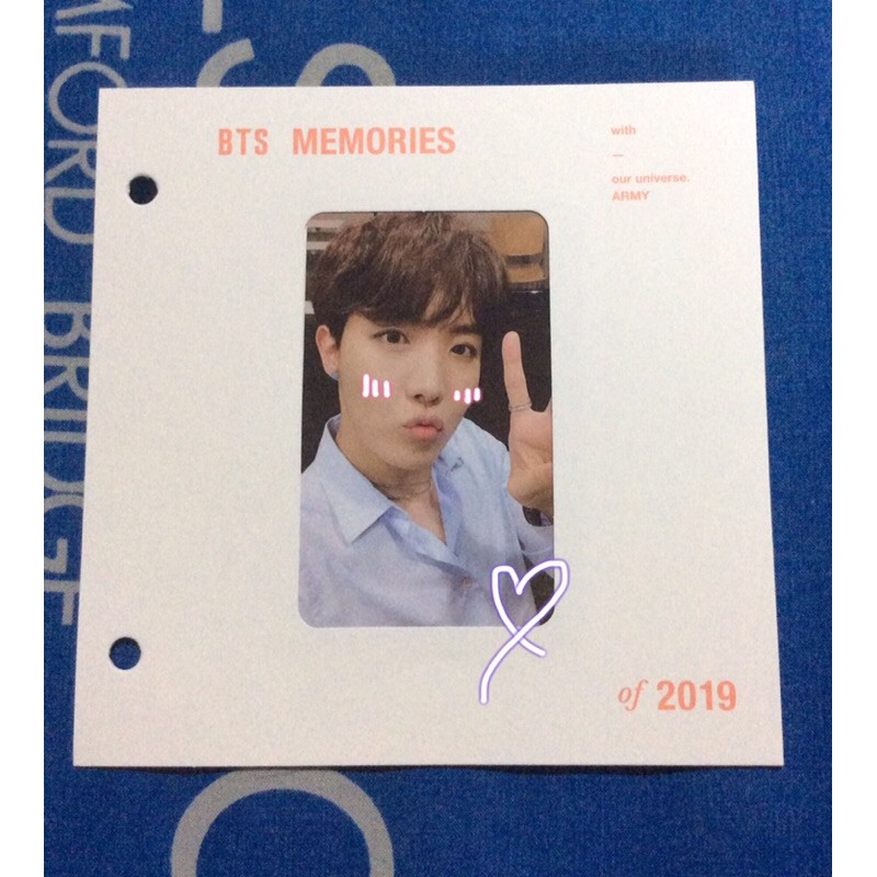 BTS MEMORIES 2019 BLURAY JHOPE HOSEOK PHOTOCARD