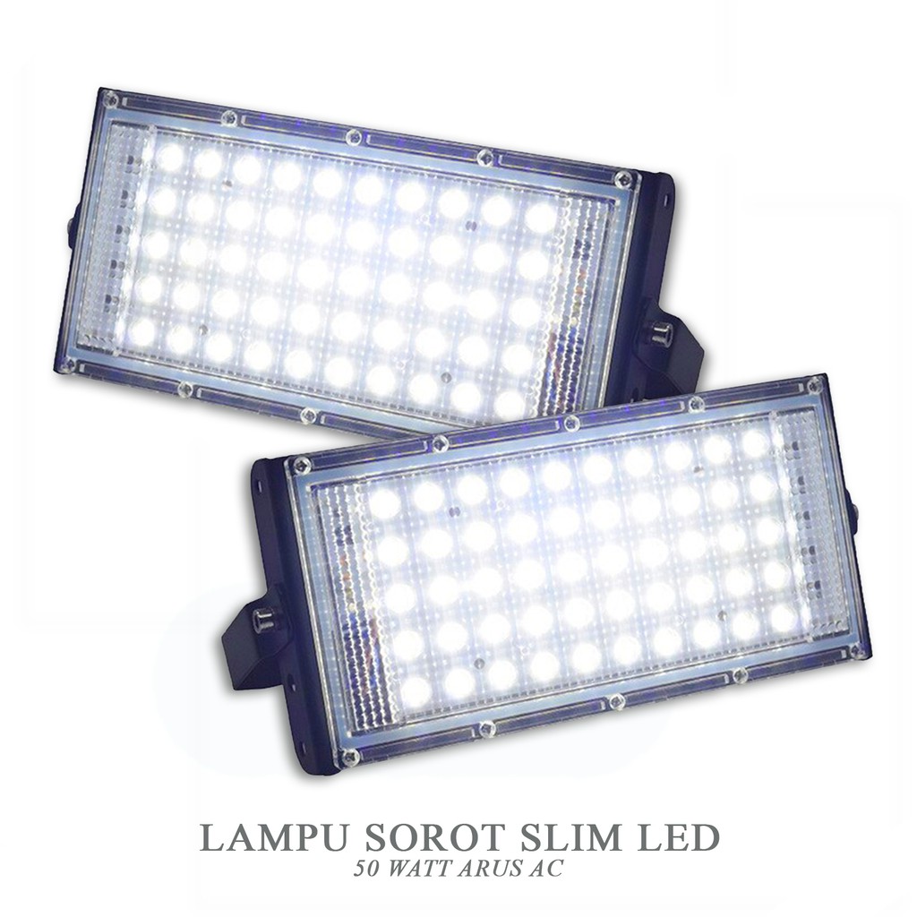 Lampu Sorot Slim LED AC | LED Flood Light 50W