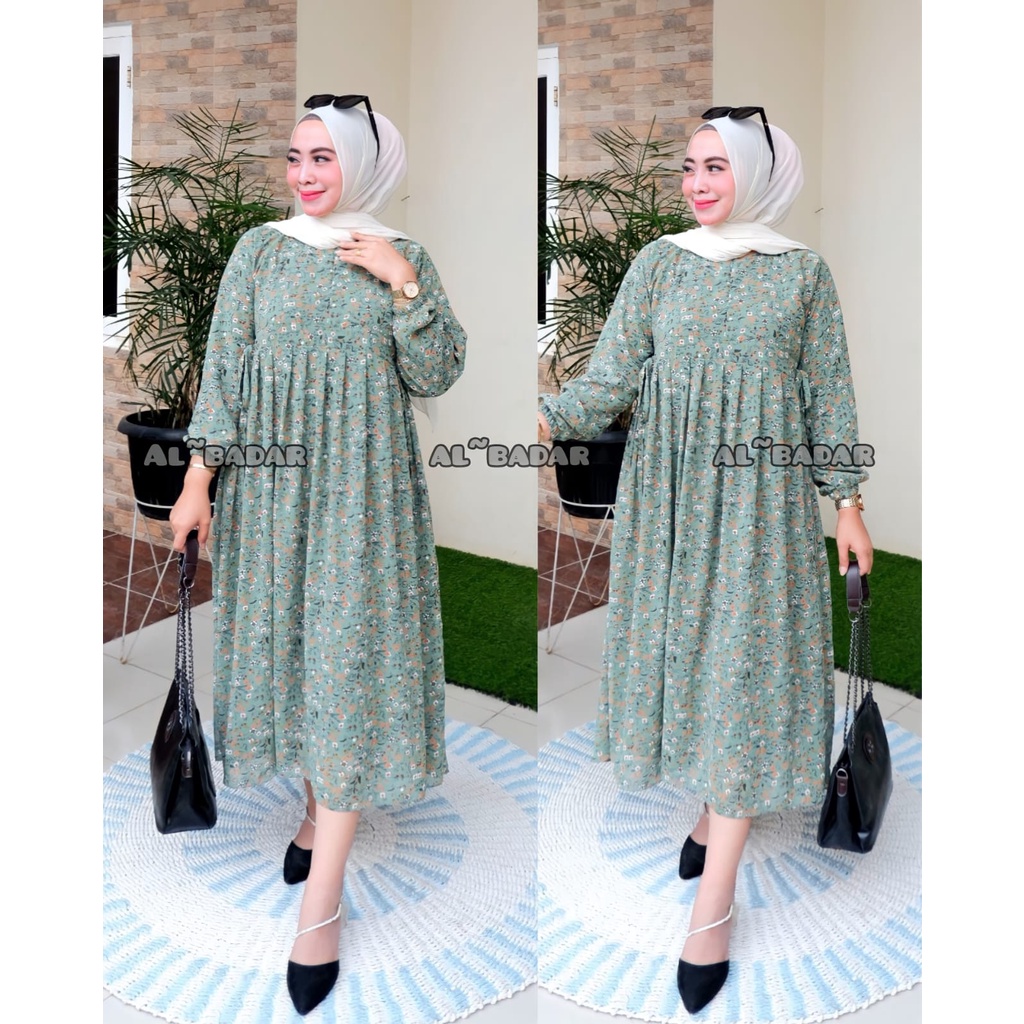 [ BISA COD ] MIDIDRESS CERUTY BABYDOLL MOTIF FRIEANDLY BUSUI MIX TALI SAMPING,MIDIDRESS FRIEANDLY BUSUI MODEL TERBARU,MIDIDRESS TERLARIS MIX TALI SAMPING