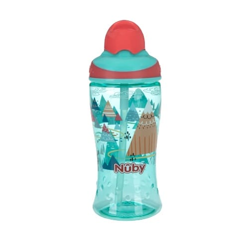 Nuby Tritan Thirsty Kids Flip-it Boost 360ml (1288) - Botol Minum Anak