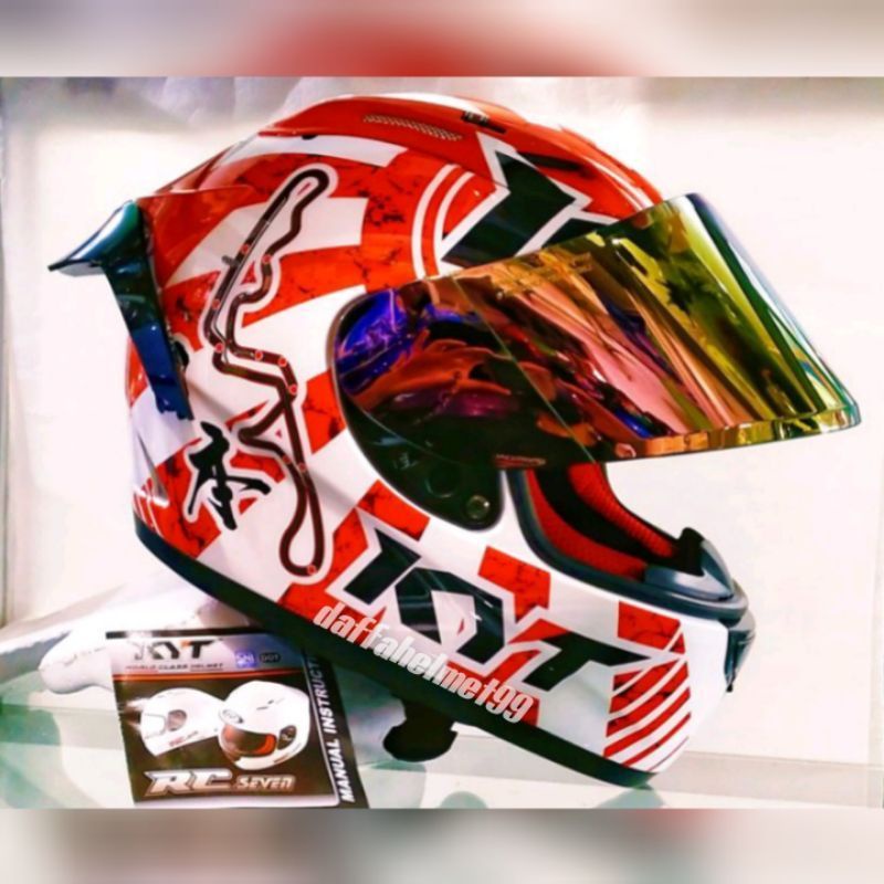helm full face kyt rc seven paket ganteng kyt rc7 Paket Ganteng-6