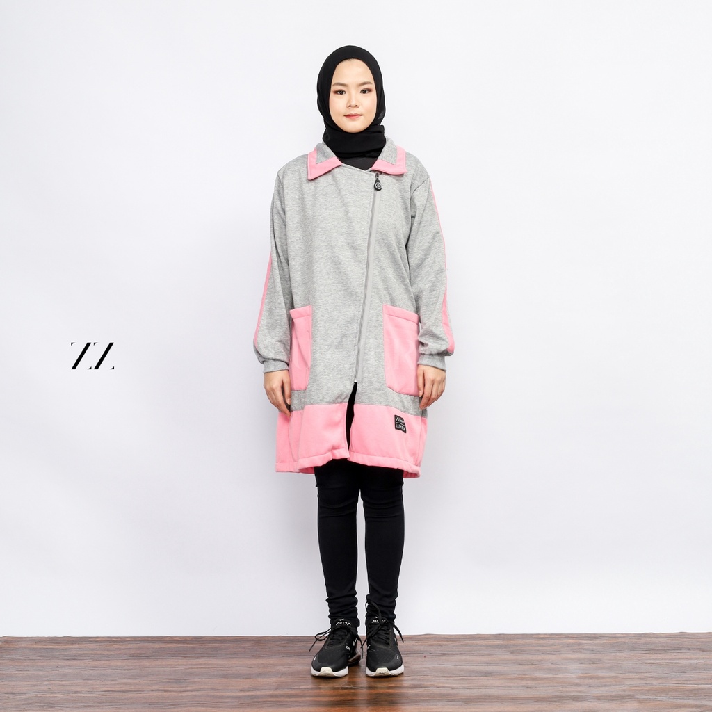 LUZERA ZORA - Jacket Wanita Muslimah Jaket Hijaber Jaket Panjang