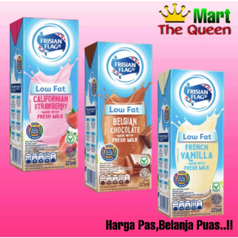 

FRISIAN FLAG Purefarm susu LOW FAT 225 ml
