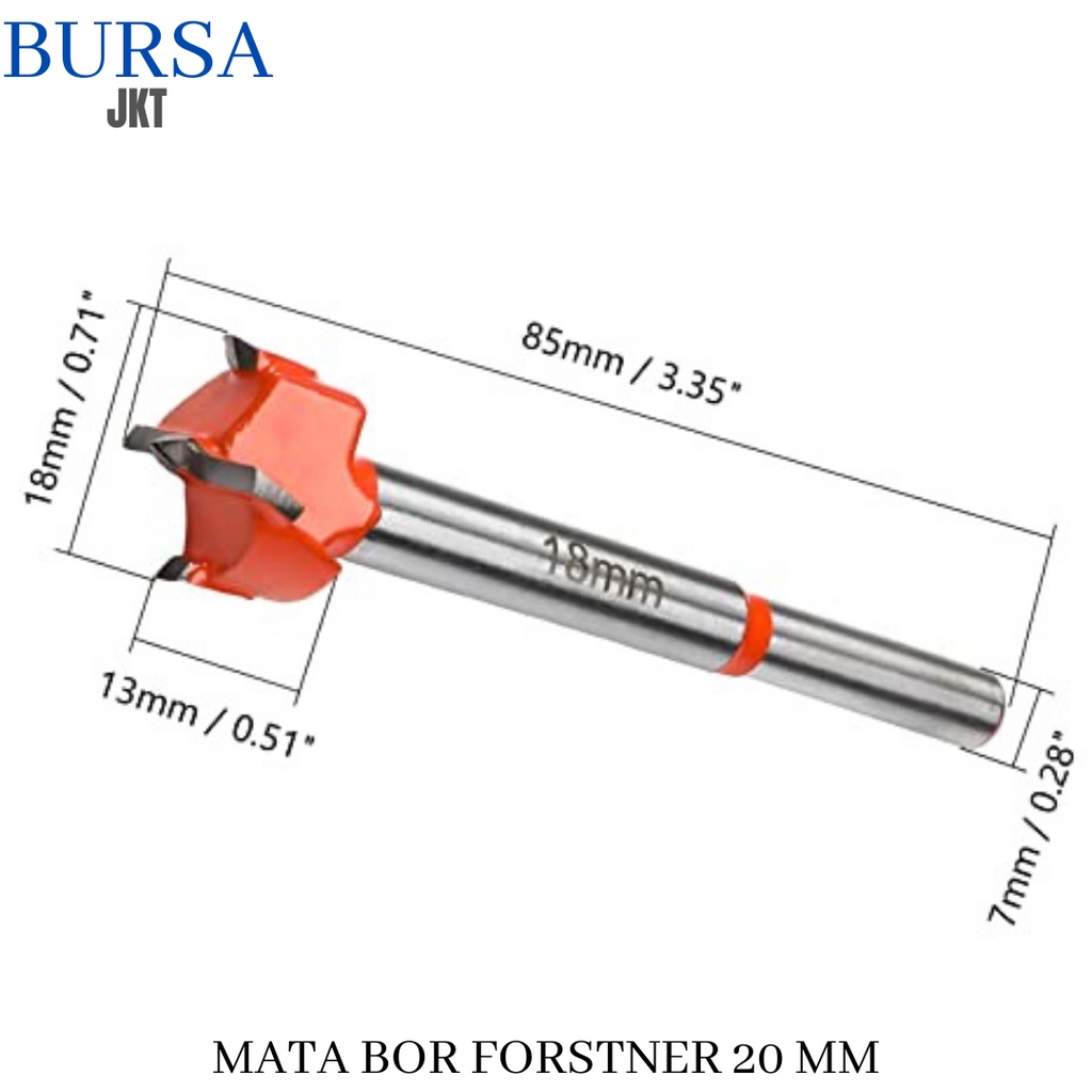 18 MM MATA BOR KAYU ENGSEL SENDOK MERAH FORSTNER BIT HOLE SAW