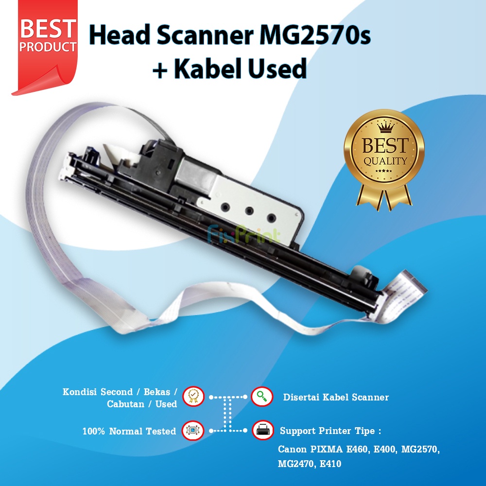 Head Scanner Printer Canon E460 MG2570 MG2570s MG2470 E400 E410 + Kabel Flexible Scanner Assy Used