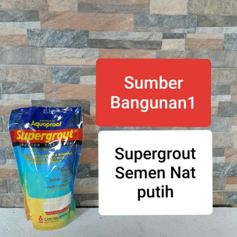 Semen Nat Naad keramik | semen warna putih Hitam supergrout aquaproof