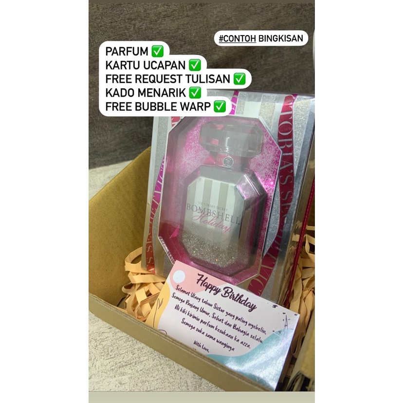 

Paket Kado/Hampers FREE REQUEST Kartu Ucapan segala keperluan