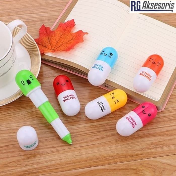 

Pena Vitamin Kapsul / Pulpen Mini Kapsul Karakter