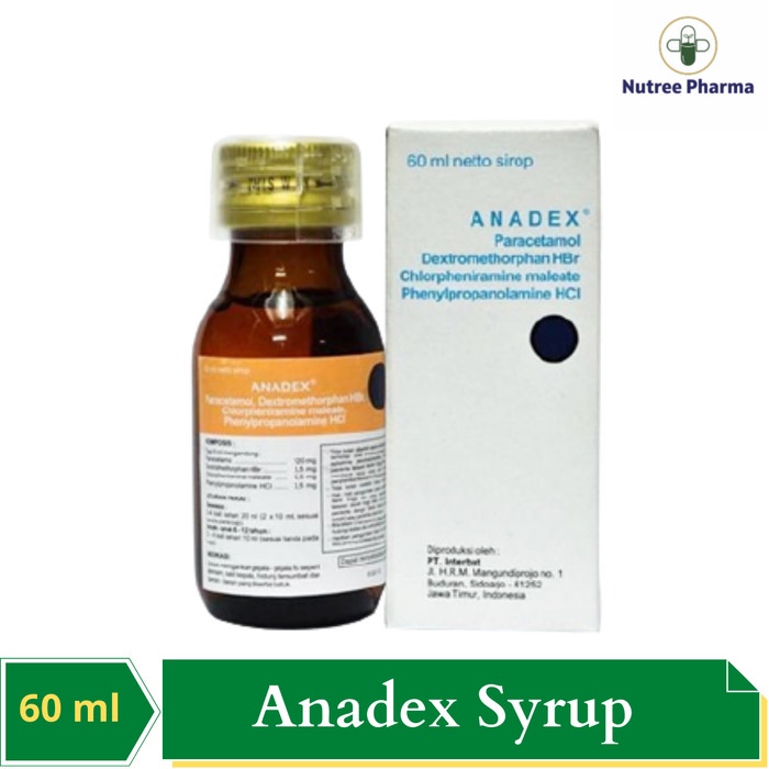 Jual Anadex Sirup 60 Ml Obat Batuk | Shopee Indonesia