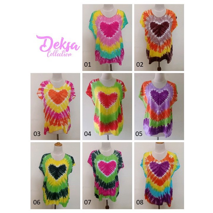Kaos Bali Pelangi / Baju Bali Pelangi / Kaos Adem Pelangi