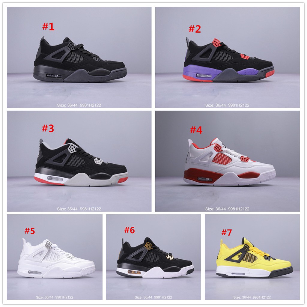  Sepatu  Basket Model Nike Air Jordan  4 Retro Bred AJ4 Warna 