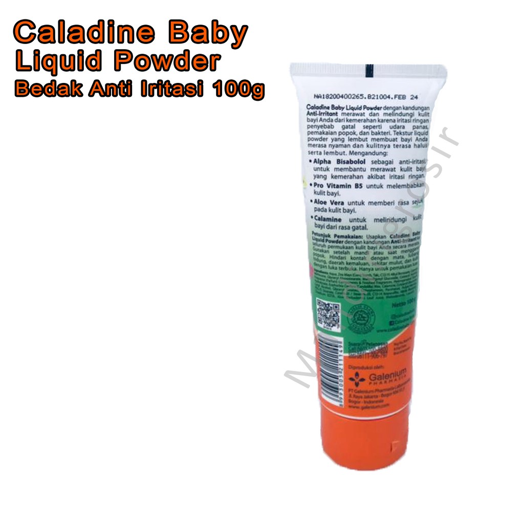 Bedak * Anti iritasi * Caladine baby * Liquid Powder * 100g