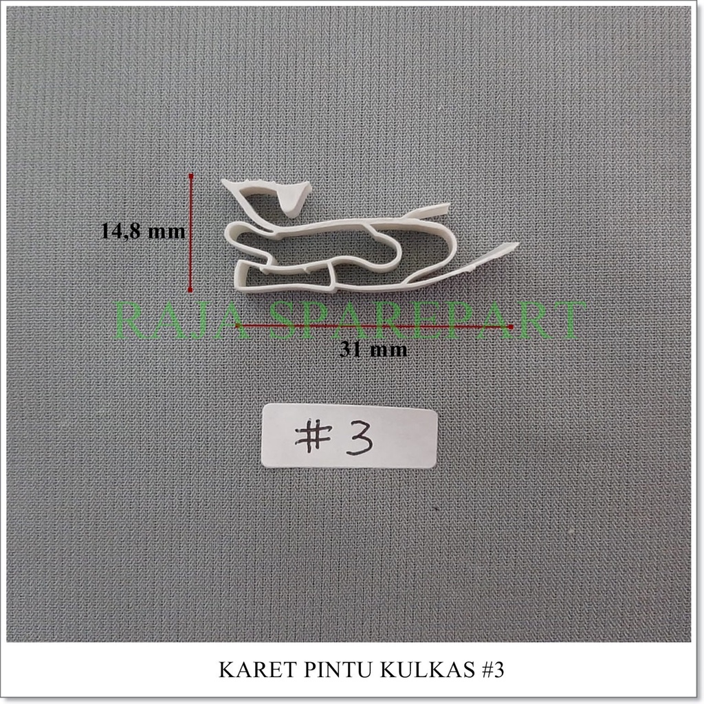 KP3 GASKET PINTU KULKAS/KARET PINTU KULKAS NO 3 (HARGA UNTUK -+2 METER)
