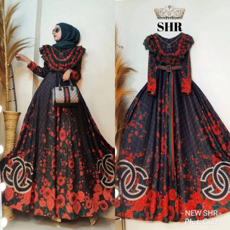 SHR MAXI DRESS U SCUBA PREMIUM