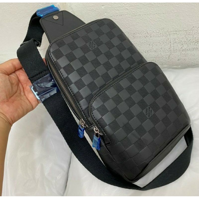 WAISTBAG LV PRIA WANITA KULIT TAS SELEMPANG KULIT BODYBAG LV KULIT