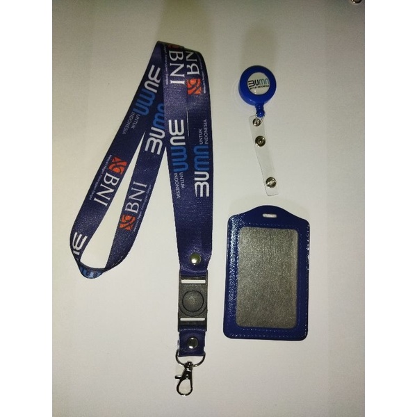 Tali id card BUMN BNI+Holder+yoyo