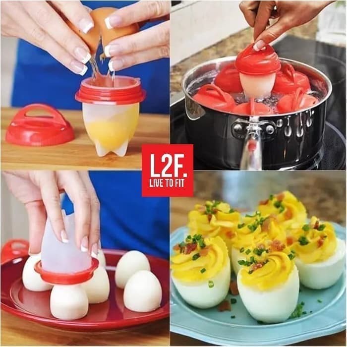 Cetakan Telur Rebus Unik / Silicone Egg Boil / Alat Masak Telur Rebus