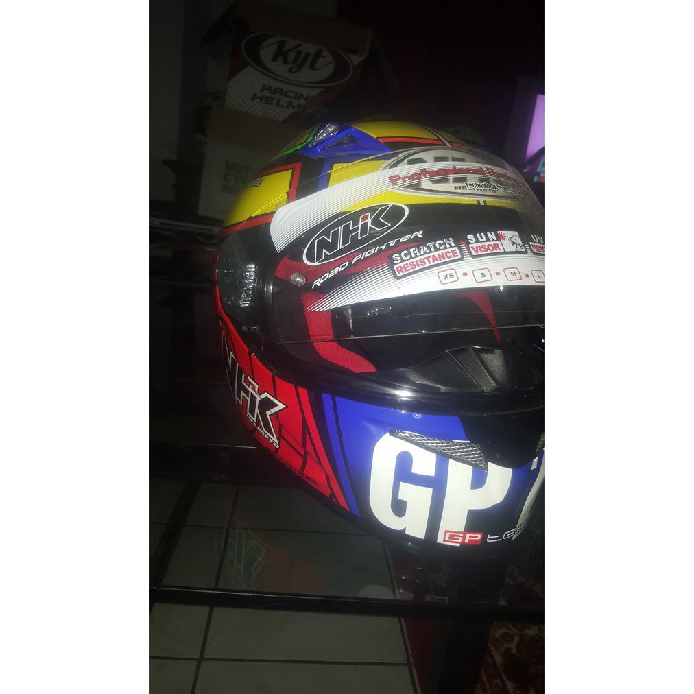 Terbaru Helm NHK GP Pro GPPro Fullface Terminator Maniac Race Yellow Red Full face