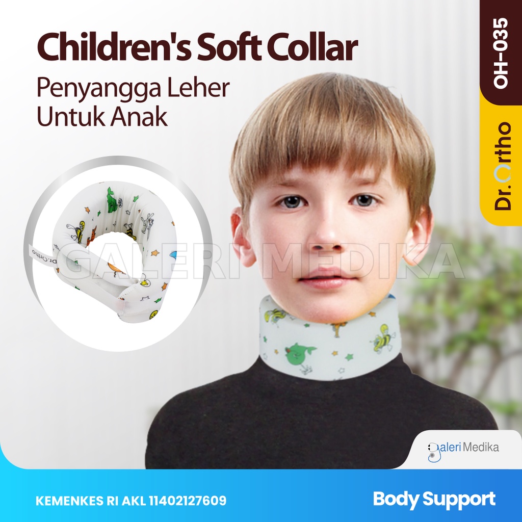 Penyangga Leher Anak Dr. Ortho OH-035 / OH 035 / OH035 (Neck Collar Child)