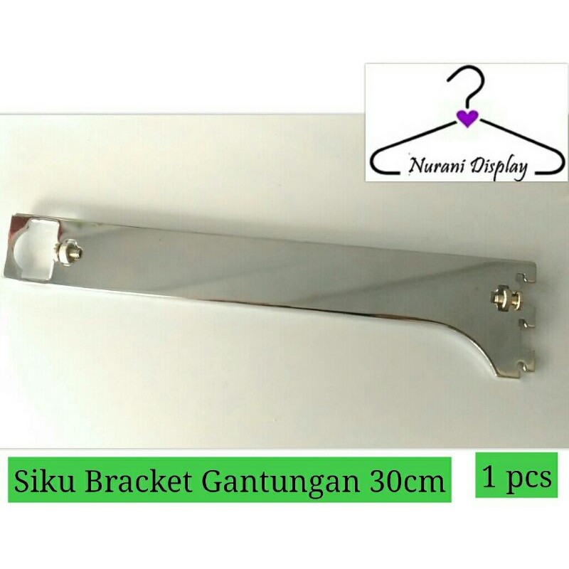 Daun Siku Bracket Penyanggah Pipa Kotak Pipa Bulat 30cm