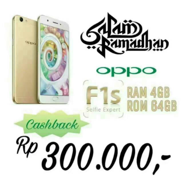OPPO F1s New Ram 4Gb Memory Internal 64GB