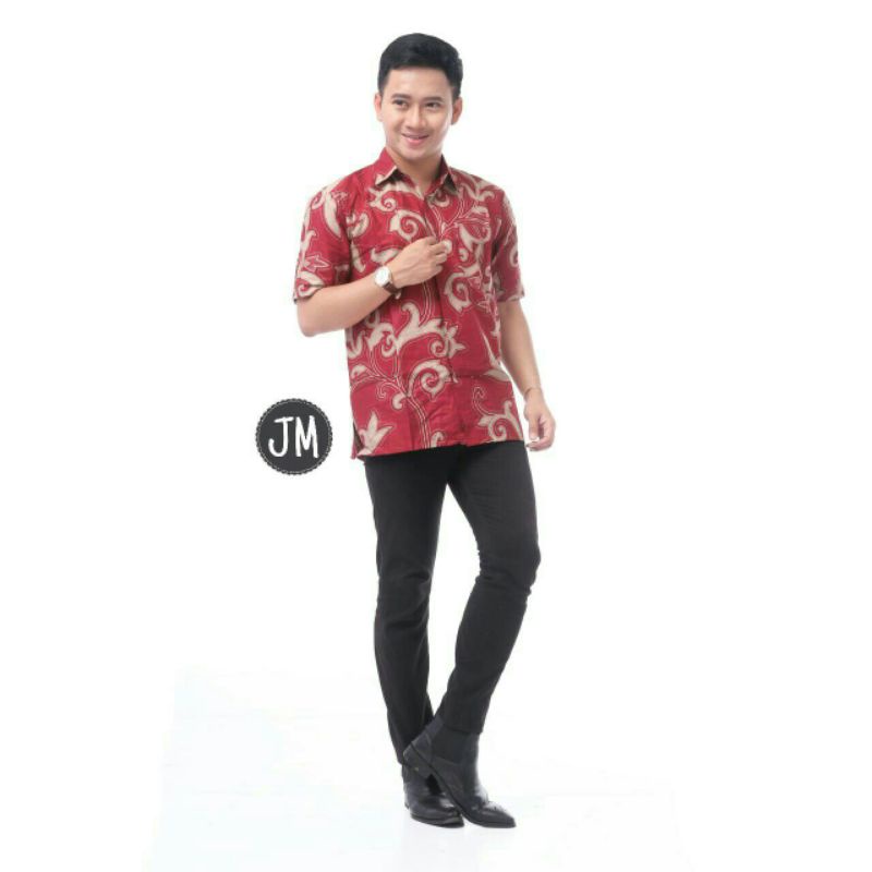 atasan batik batik wanita atasan batik atasan batik couple m l xl xxl-Hem kk mrh