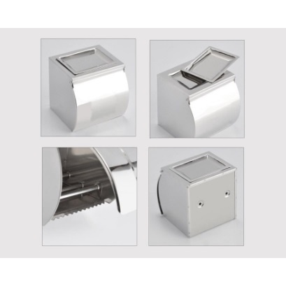 Tempat Tisiu / Tissue Gulung + Asbak Stainless Steel