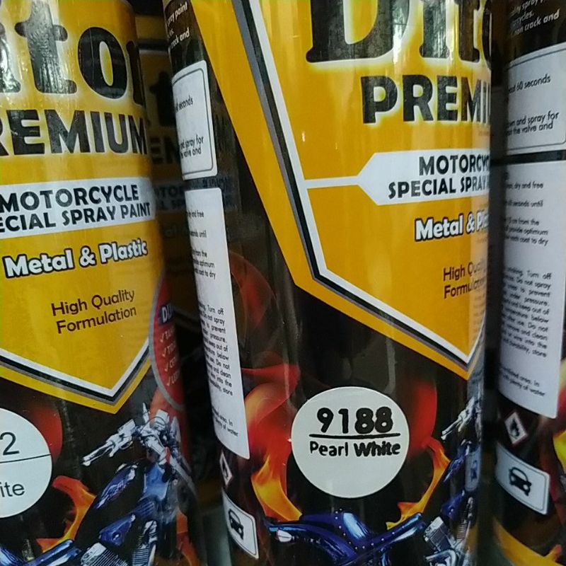 cat semprot pilok diton premium 400cc white putih, pearl white putih mutiara