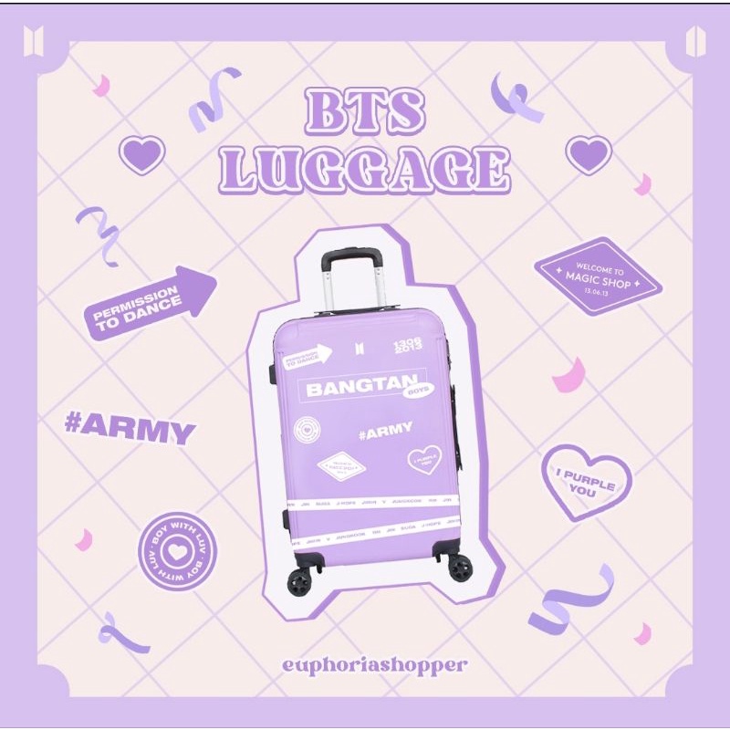koper luggage BTS by euphoriashopper