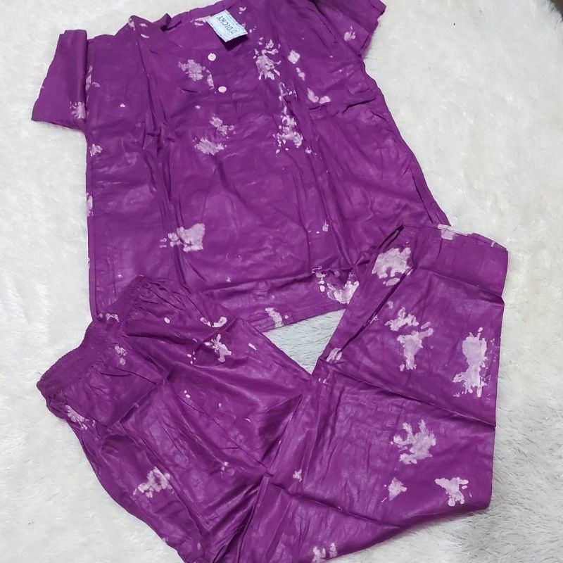 ONE SET PIYAMA CP TIEDYE WANITA / SET PAJAMAS TIE DYE CELANA PANJANG (etalase1)-Motif 5