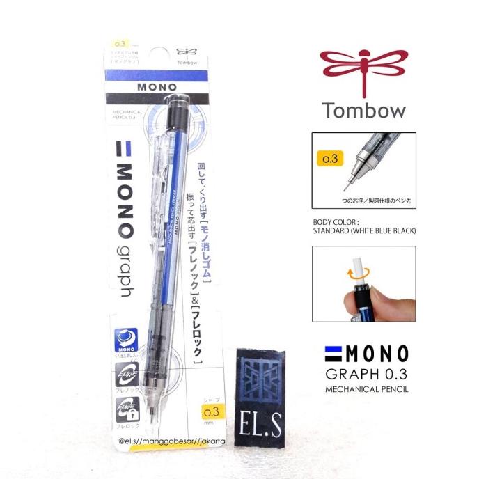 

TERBARU Tombow Mono Graph 0.3 / Pensil Mekanik 0.3 -Standard Body/PULPEN GEL/PULPEN LUCU/PULPEN 1 PACK/PENSIL WARNA/PENSIL 2B/PENGHAPUS JOYKO/PENGHAPUS LUCU/RAUTAN PENSIL PUTAR/RAUTAN ELEKTRIK/SPIDOL WARNA/SPIDOL PERMANEN/SPIDOL WHITEBOARD/CORRECTION TAPE