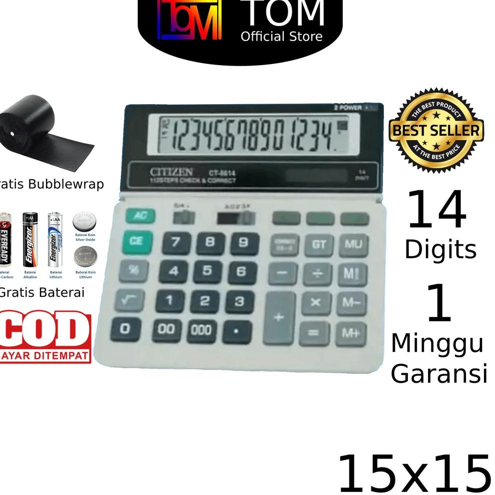 

Laris Kalkulator CT 8614 14 Digit - Kalkulator Check / Kakulator Dagang Besar / Calculator CT 8614 39