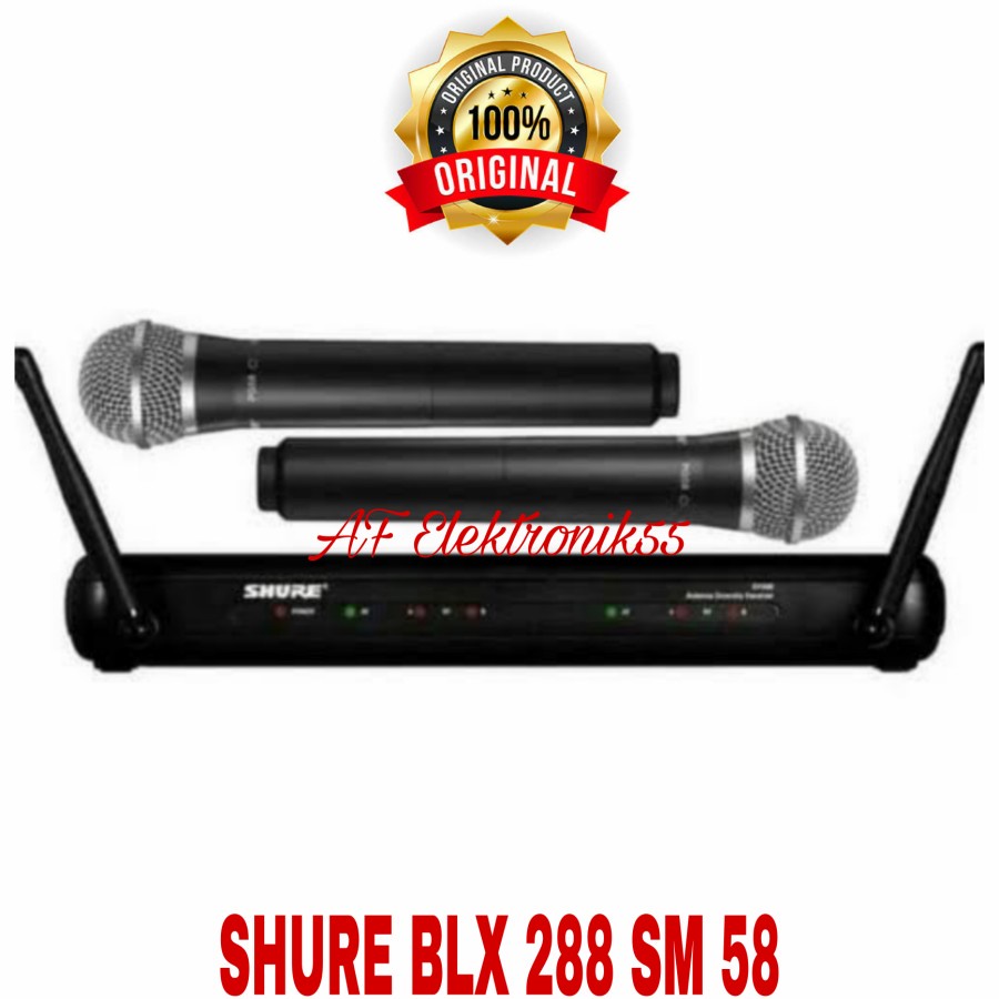 Mic Wireles SHURE BLX 288 SM 58 Original
