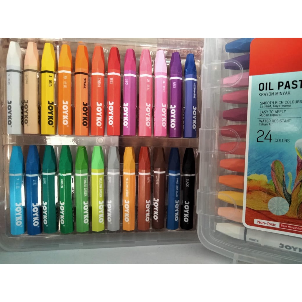 Crayon 24 Warna Oil Pastels JOYKO Krayon