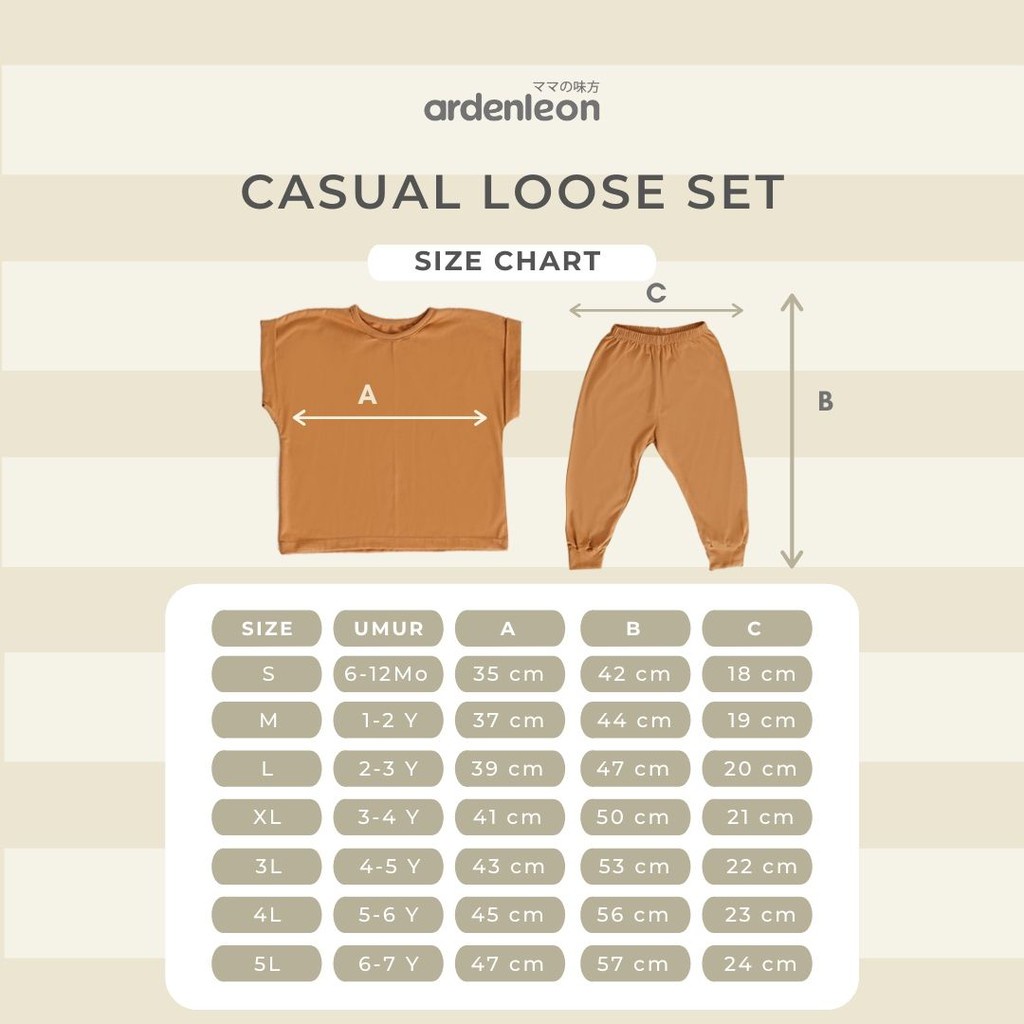 Ardenleon Casual Loose Set ( S, M, L, XL )