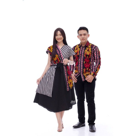 COUPLE Dress Batik wanita MOTIV SONGKET