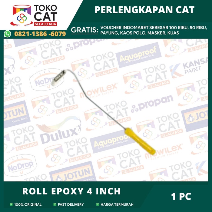 ROLL DUROLL EPOXY 4"/ BULU KUAS CAT ROLL MINYAK / BULU ROLL BESI KAYU